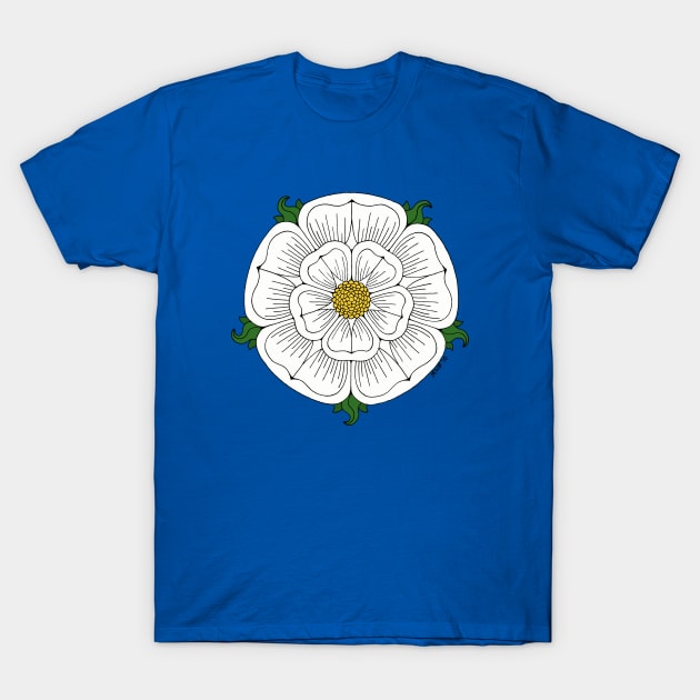 White Rose of York T-Shirt by AzureLionProductions